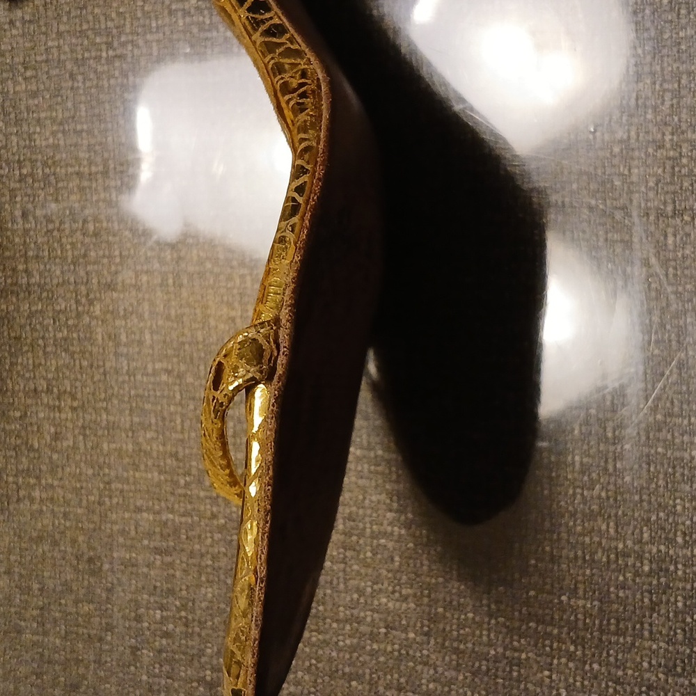 Stuart Weitzman for Russell & Bromley Gold Stilleto Sandals 7.5 - Picture 10 of 13